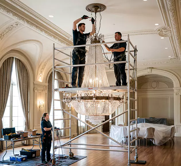 Professional Chandelier Installation: Your Local Fixture Team in Hermitage, TN